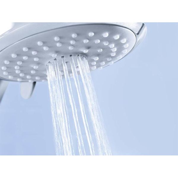 ABS TPR Shower Spray Head , 0.3MPA Chrome Plated Hanging Shower Head