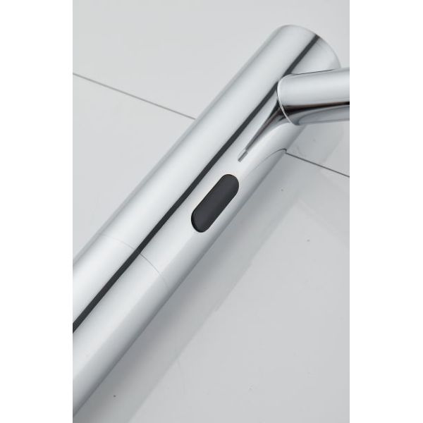 Solid Brass Silver Thermostatic Intelligent Electricity Shower Faucet