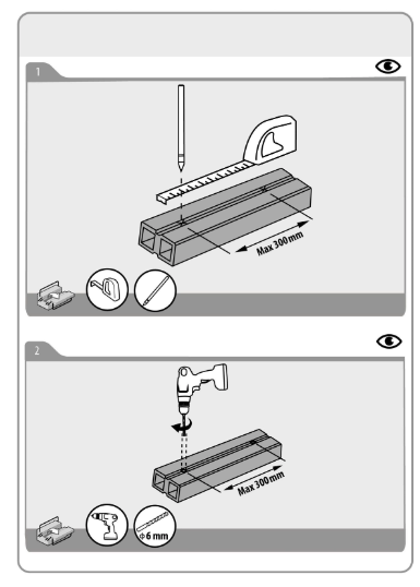 Self Tapping Plastic Expansion Screw Fix Wood Plastic Composite Joist For WPC Decking