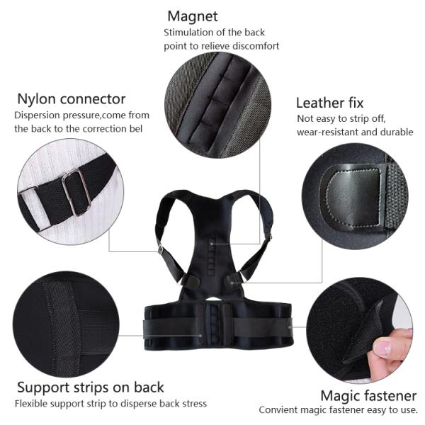 Breathable Posture Corrector Brace / Lower Back Brace For Support
