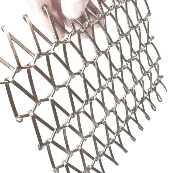 6m Square Metal Conveyor Belt Mesh 0.5mm-5mm Wire Dia Electroplating Surface Treatment