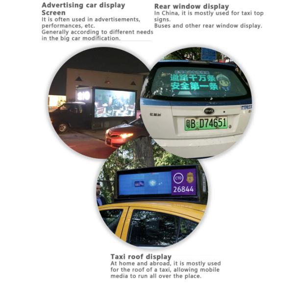 Sysolution LED Vehicle Sign Solution, 4G Remotely Control,Publish Normal ads + GPS ads