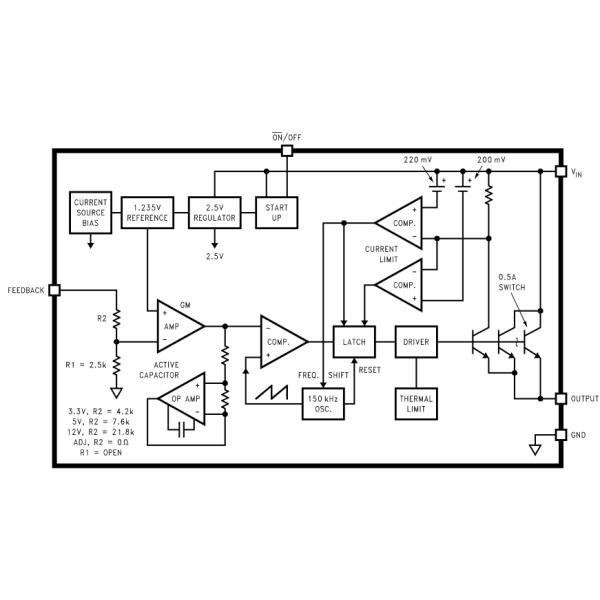Switching Voltage Regulator IC LM2594MX-ADJ 1.2V To 37V 150KHz SOIC-8