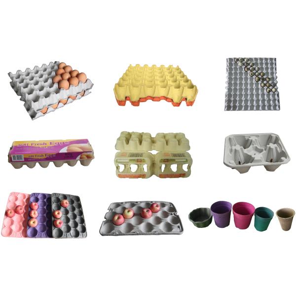 Fully Auto Molded Tray Making Machine For Egg Tray / Egg Carton / Seeding Cup Production Line