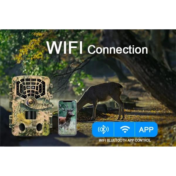 4K Wifi Hunting Camera Wildlife Trail Camera HD Low Glow Arction 48MP IP65 Waterproof