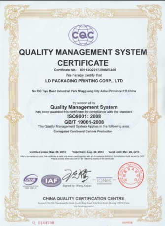 Lianguan International trading (shanghai) Co., Ltd Certifications