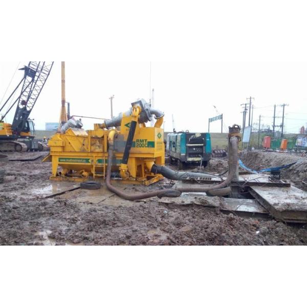 RMT200 Drilling Mud Desander Mini Bored Piling Machine Mud Desilter Cut Point 0.06mm