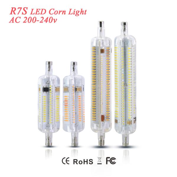 10Watt 118mm R7S LED corn light 360 degree R7S lamp SMD3014 LED horizontal plug lamp high lumen 100lm/W AC200-240V