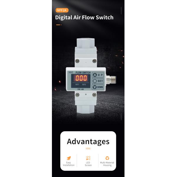 NNT Hvac Air Flow Sensor Switch 5% FS Heater Type Detection