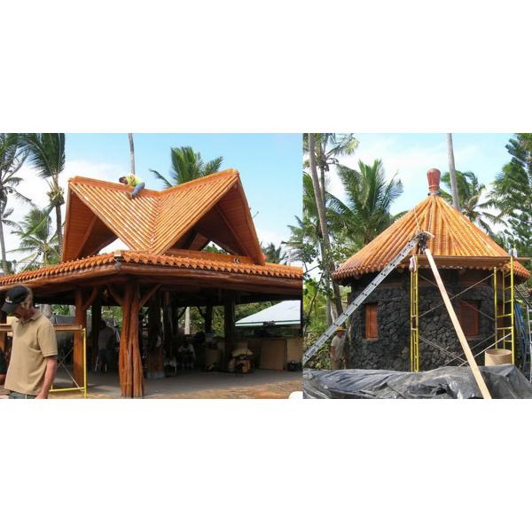 Durable Matte Grey Clay Roof Tiles Classic China Style With Modern Resilience