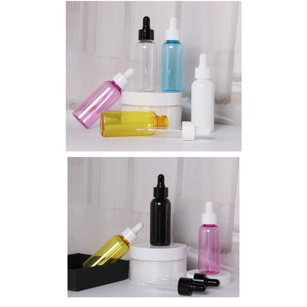 Plastic PP PET 100ml Essential Oil Bottle With Dropper