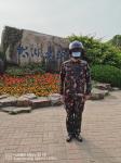 AI Security Police 17μm Smart Temperature Measuring Helmet