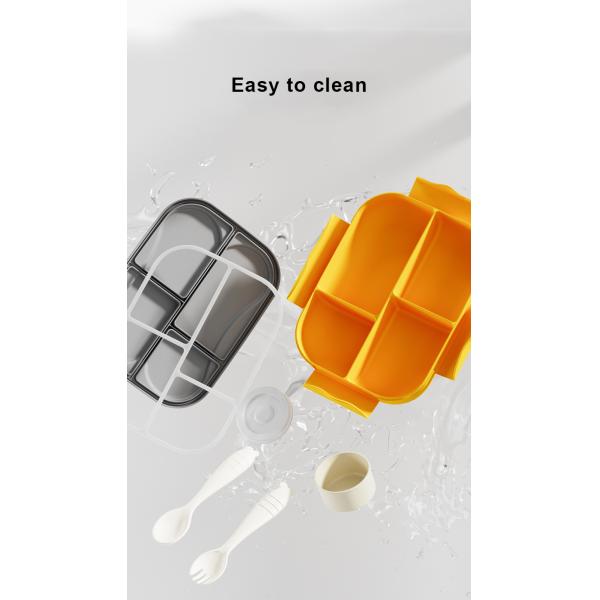 PP Material Airtight Plastic Bento Lunch Box for School Durable and Practical