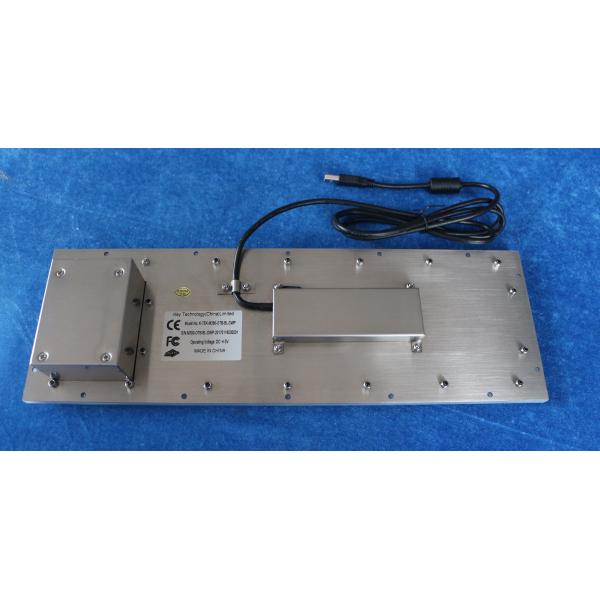 Black IP67 Dynamic Usb Mechanical Keyboard 76 Keys With 38mm Trackball Mouse