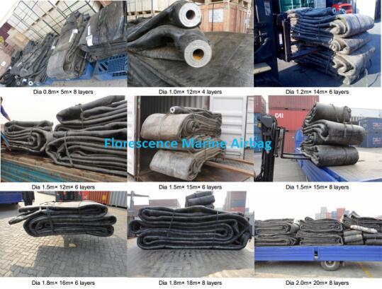 Natural Rubber Ship Launching Airbags Inflatable For Huge Structure