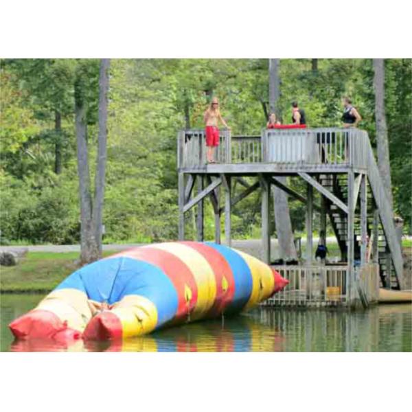 Floating Inflatable Water Trampolines , Lake Inflatable Water Blob