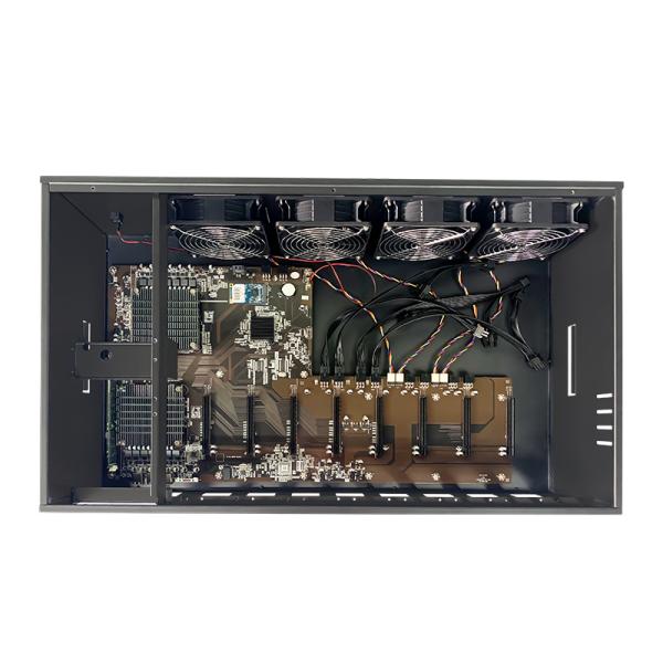 Brand New 24 bay black server case 8 GPU Graphics Case Open Air Rack server cases