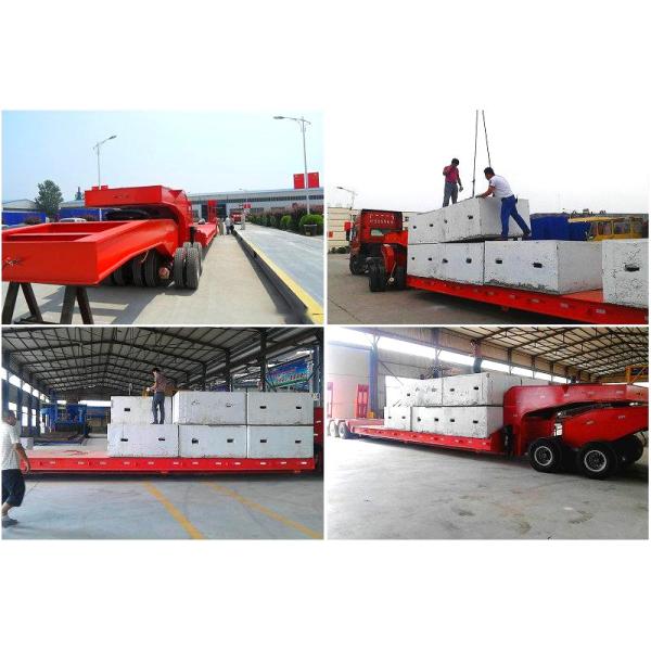 100ton Detachable Gooseneck Dropdeck Semi-Trailer for 5 Axle Steering Low Bed Trailer