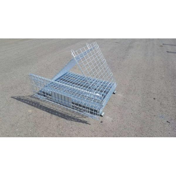 Customized Foldable Metal Folding Storage Cag Wire Mesh Container Warehouse Cargo Storage Equipment ﻿