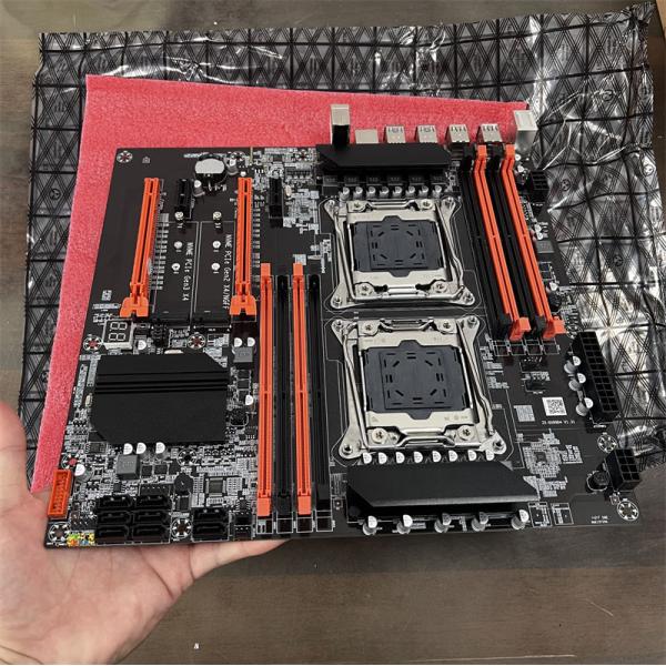 Customized X99 dual cpu gaming motherboard support dual xeon E5 LGA2011-3 cpu X99 motherboard 256GB dual-channel ddr4 with M.2