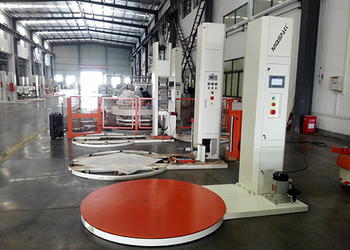 20 Pallets/Hour Semi Auto Pallet Wrapper