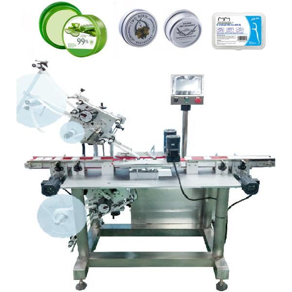 China SS304 Automatic Bag Labeling Machine Box Label Applicator Machine 40-150PCS/min wholesale