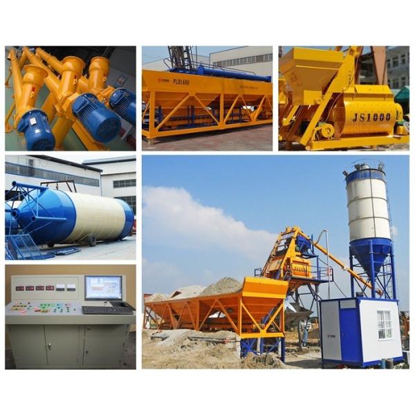 Bucket Type Small Concrete Batch Plant / Cement Mixing Station With Modular Structure