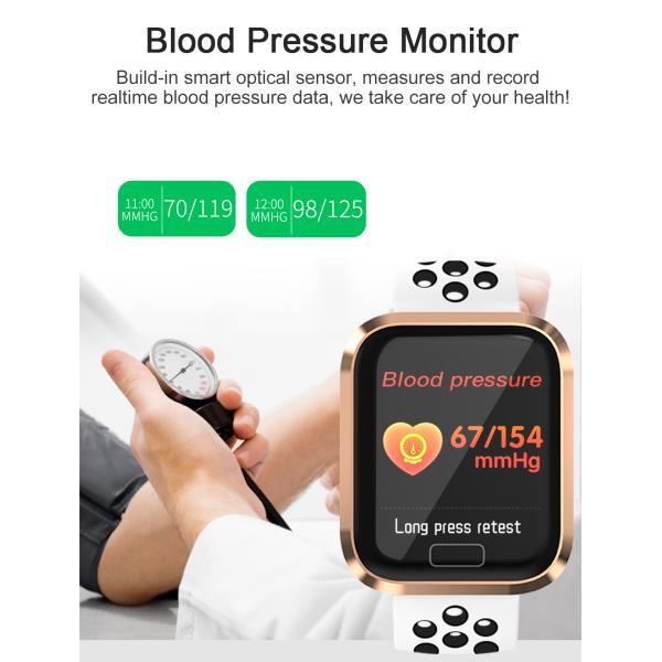 170mAh M56 TPU Smart Watch With Alarm Clock Touch Screen CALENDAR Body Temperature