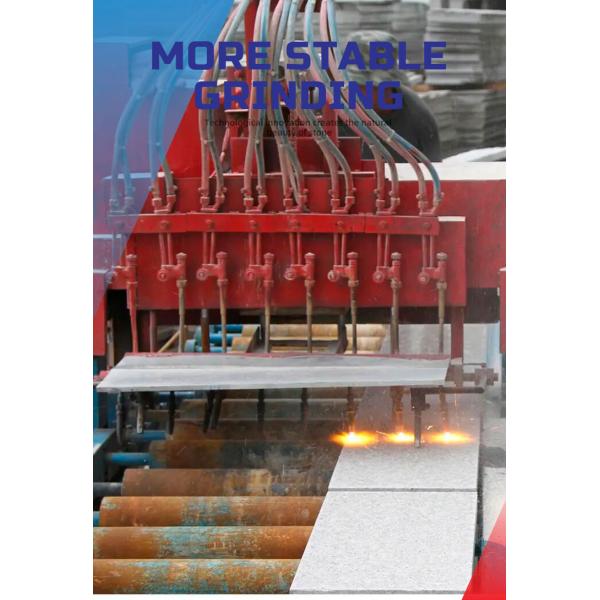 LINSING Flamed Stone Finish Processing Machine for Chiseled Rough Picking Granite Slab