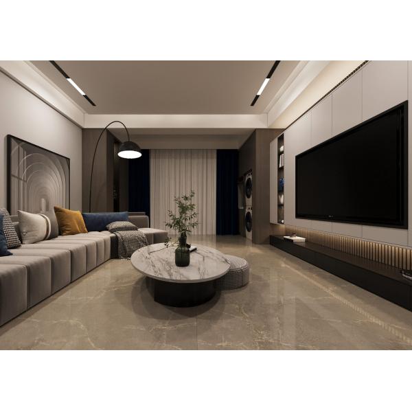 Modern Wear-Resistant Inside Floor 1mx1m Gray Polished Glazed Porcelain Tile For Kitchen and Office