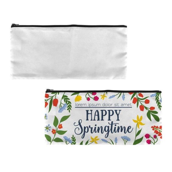 DIY Custom Sublimation Make Up Bag Personalized Pencil Pouch Cosmetic Bag