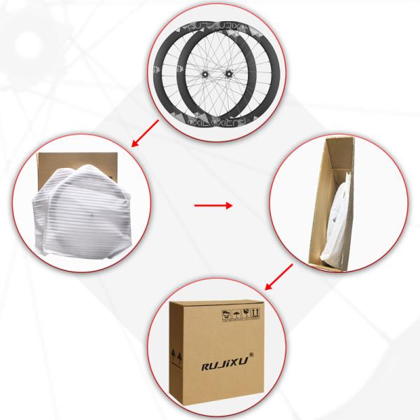 700C Carbon Fiber V Brake Wheelset 60T Ratchet Road Bicycle Wheelset With V/C And Disc Brake