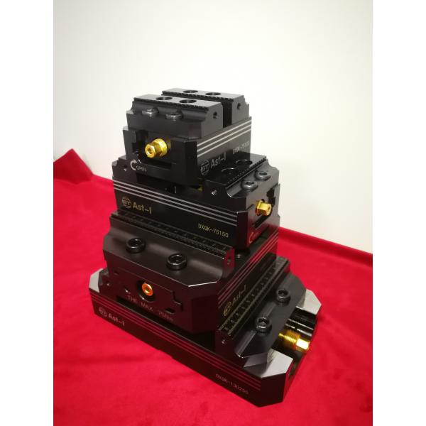 Blue Aluminum Vise Jaws Manual Cnc Turning Fixtures For Light Cutting