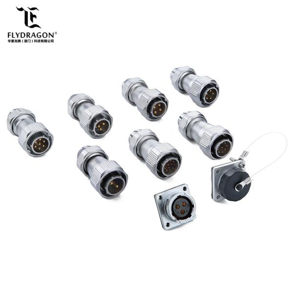 Full zinc alloy shell Waterproof electrical bnc machine terminal battery Connector with Waterproof Cover