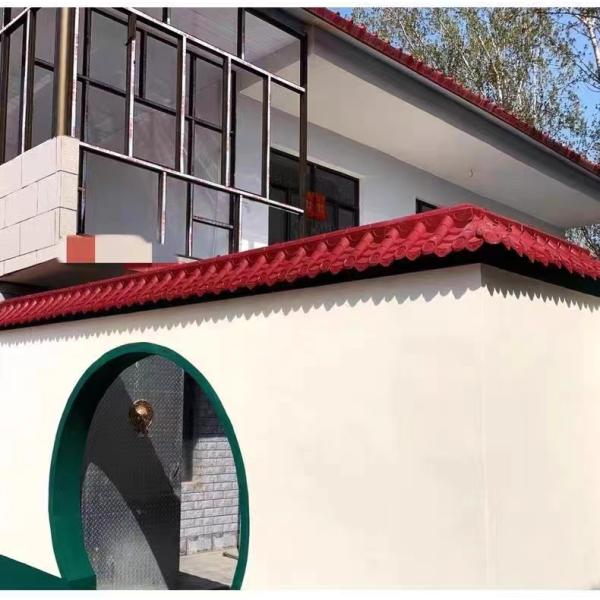 Chinese Traditional Roof PVC Roofing Sheets Plastic Roof Corner Decoration For Wall Gate