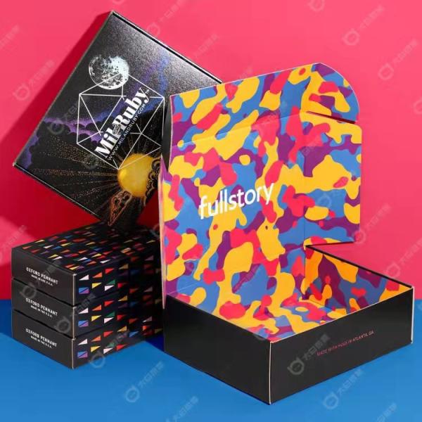 Ecommerce Corrugated Cardboard Shipping Box Stamping for lashes