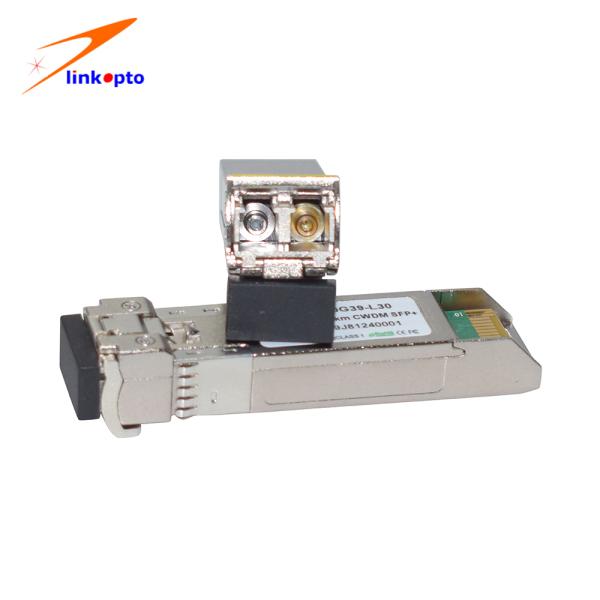 10G 1390nm 30KM Fiber CWDM SFP Modules SM Duplex LC Connector
