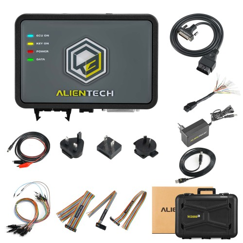 Original Alientech KESS3 ECU and TCU Programming Tool with DynoDrive Activated Via OBD / Bench and Boot Model Upgraded Cable Set