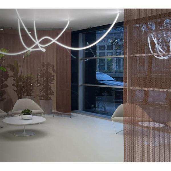 Chrome Finished Decorative Wire Grille Steel Mesh Fabric