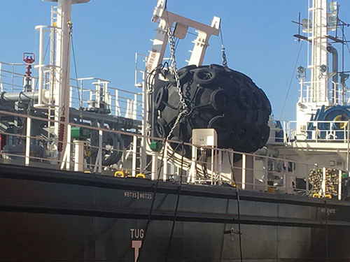 2500mm×5500mm Marine Pneumatic Fender Anti Ultraviolet Rays Ship Fender