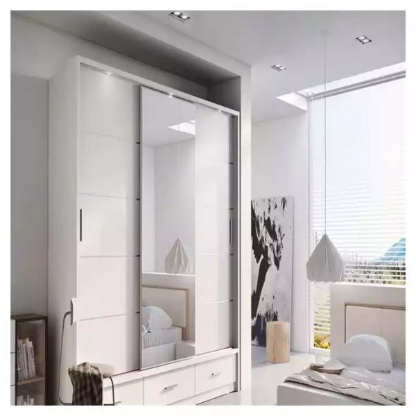 Solid Wood Modern Bedroom Wardrobes , Bedroom Furniture Customized Wardrobe