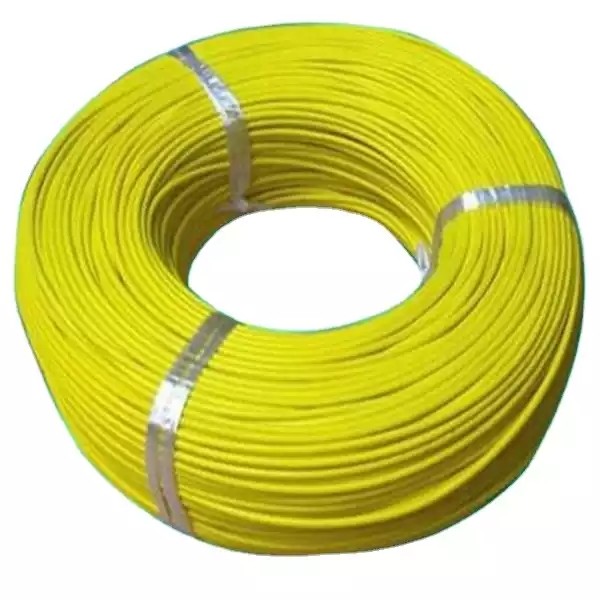 China Yellow 1.2mm Pvc Coated Iron Wire Metal Tight Customized wholesale