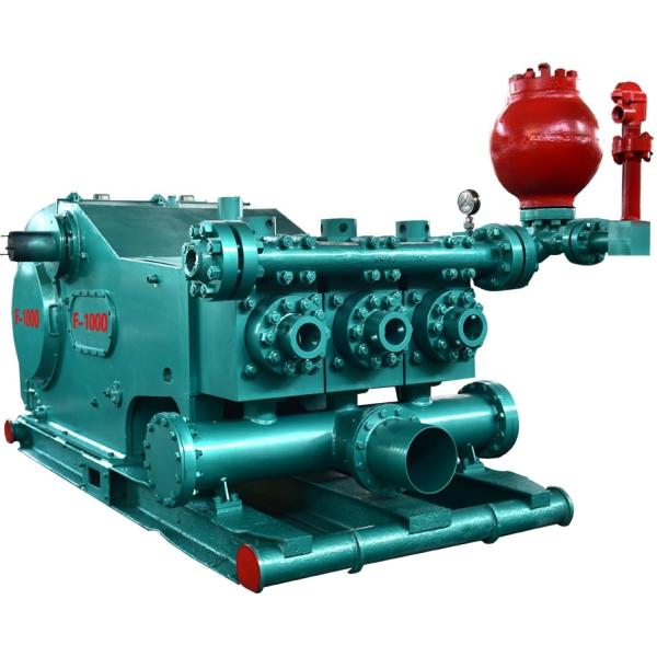1000hp Horizontal Single Acting Piston Pump 140SPM Mud Pump Triplex