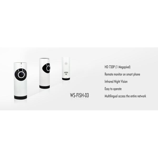 Client / Master Plug And Play IP Security Camera Cordless For Smart Phone