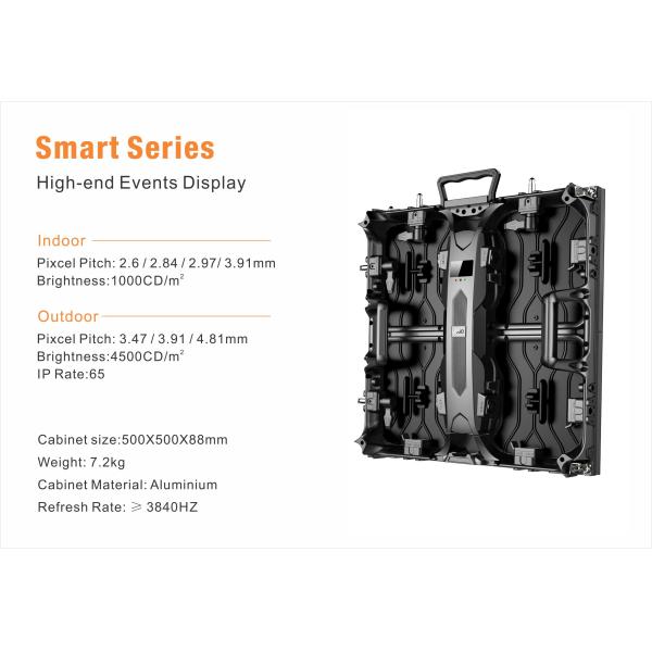 3840Hz refresh rate Events Show Rental P2.5 LED Display Panel P3 P4 P5 indoor video wall