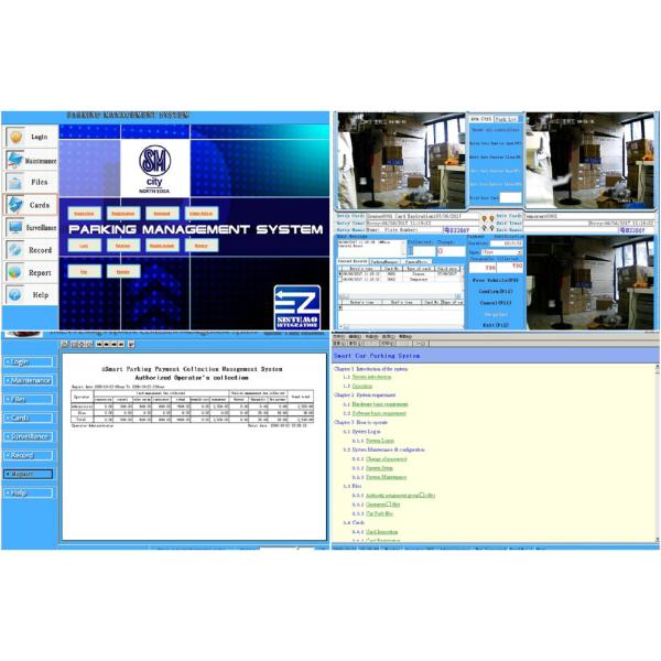 Vehicle LPR Parking System 4800bps/100m for Road Security