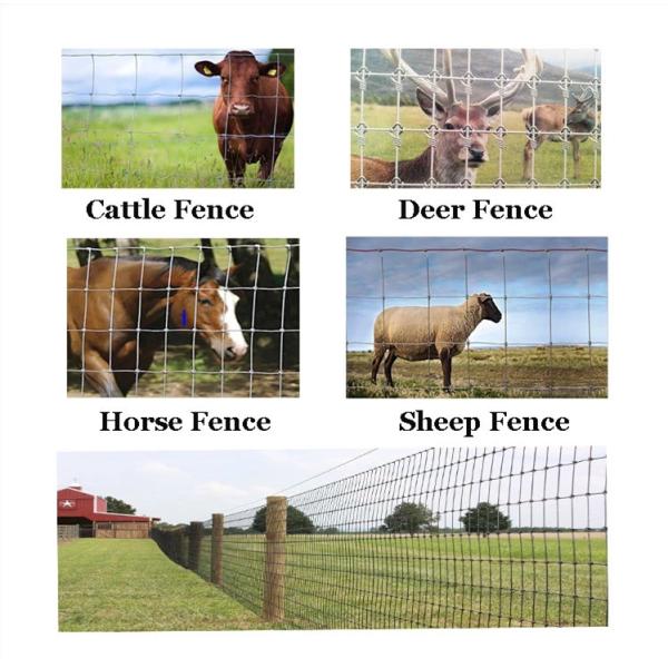 1''-4'' Aperture Field Wire Fence Easily Assembled Hinge Joint / Fixed Knot Type