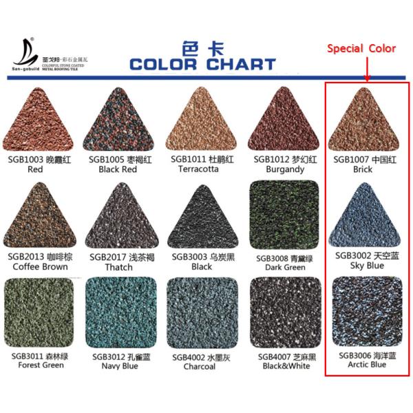 Stone Coated Steel Roof Tiles
