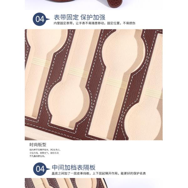 VINTAGE STYLE 8-BIT ELECTROMECHANICAL WATCH CASE FASHION ROUNDED CORNERS PERSONALITY WATCH DISPLAY ZIPPER BAG