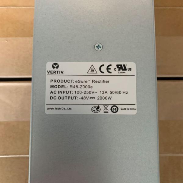Vertiv R48-2000e Rectifier Module R48-2000e 48V 2000W High Efficiency DC TELCOM Power Supply